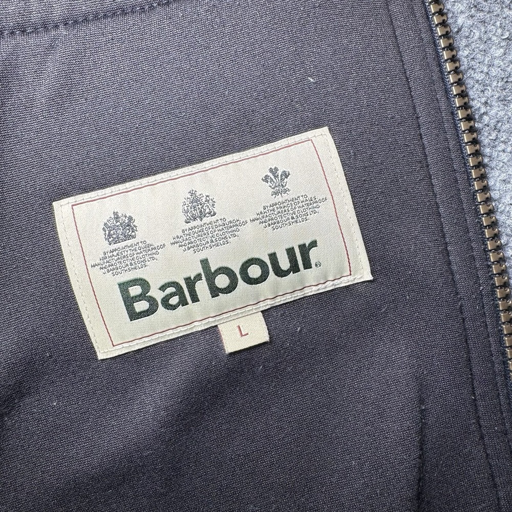 Barbour Fleece Vest Men's L Langdale Gilet Black Full Zip Outdoor Trim - Picture 6 of 13